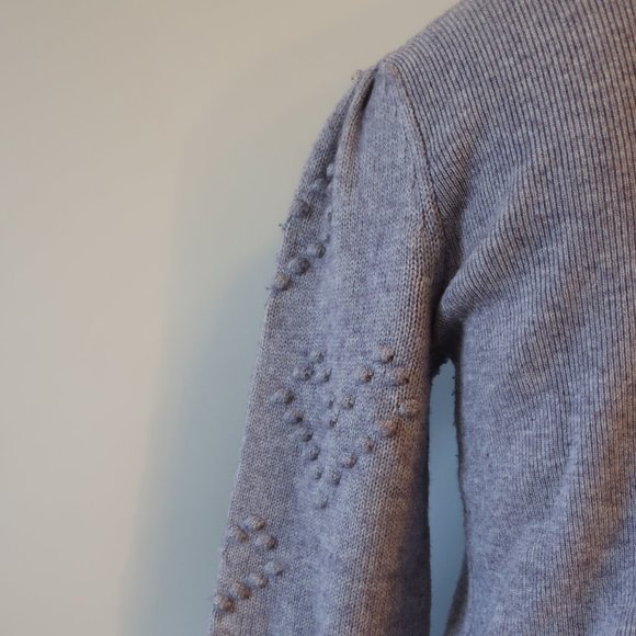 Womens Splendid Lavender Cotton Wool Cashmere Blend Popcorn Sleeve Sweater S * - Picture 6 of 9